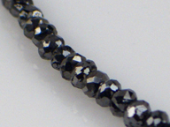 K18WGブラックダイヤモンドロングネックレス　50cm